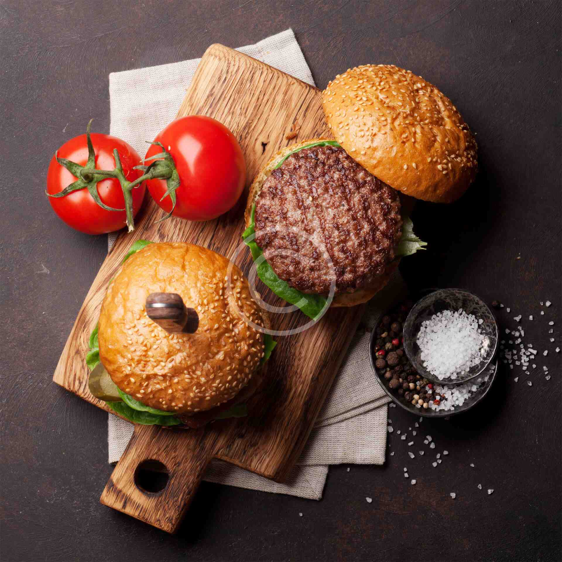 Menu double burger